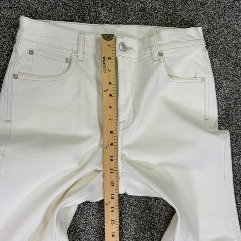 AYR The Secret Sauce Wide Leg Jeans Off White Cream High Rise Size 30S USA Made - Picture 10 of 13